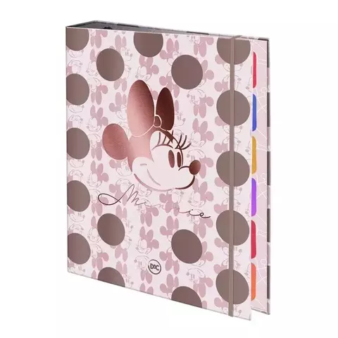 CADERNO FICHÁRIO ARGOLADO MINNIE MOUSE 185x251 mm