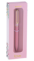 CANETA ROSA TWIST METÁLICA MOLIN - ESCRITA PRETA