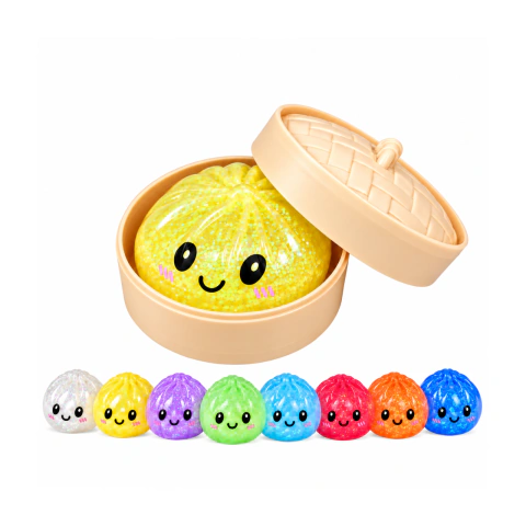 Squish Dumplings Glitter Antiestresse Sortido