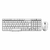 KIT TECLADO E MOUSE SEM FIO BRANCO RAPOO