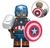 Lego Minifigura CAPITÃO AMÉRICA MC051 - comprar online