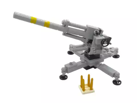 Lego ARMAS WW-II CANHÃO FLAK ANTI-AÉREO 88 mm