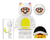 Lego Minifigura SUPER MARIO BROSS TRAJE WHITE TANOOKI MC004-2