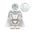 Lego Minifigura WHITE VISION MC095C