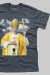 Camiseta Católica Masculina com estampa do Papa Bento XVI na cor Grafite