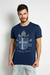 Camiseta Católica Masculina Brasão João Paulo II cor Azul Marinho