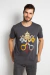 Camiseta Católica Masculina com estampa do Brasão do Vaticano na cor Grafite