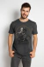 Camiseta Católica Masculina estampa São Jorge cor Grafite