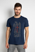 Camiseta São Miguel Arcanjo Estampa Grafite Azul Marinho