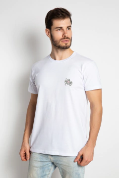 Camiseta Católica Masculina Templários na cor Branco