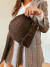 Gorro de lana con rotura Chocolate - Leilan Trip