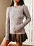 Sweater Tejido Canelon Gris - comprar online