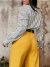 Blusa rayada gris topo Amalfi en internet
