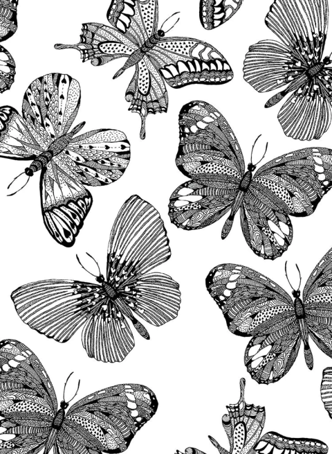 Empapelado Cod. 2107 - Blanco y Negro