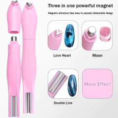 Imã caneta rosa 3 efeitos