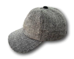 Boné lã espinha de peixe cinza na internet