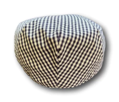 Boina xadrez azul algodão - Plas Chapéus