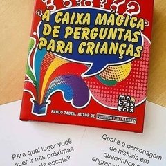 A caixa mágica de perguntas para crianças - comprar online