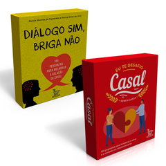 Kit diálogo sim, briga não + eu te desafio casal