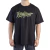 Remera oversize "i know right 2" (negro liso y verde militar)