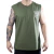 Musculosa oversize "swing" (verde militar)