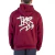 Buzo frisa hoodie "3 estrellas" (malbec) - IKR 