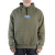 Buzo frisa hoodie "3 estrellas" (verde militar) - comprar online