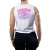 Long top "love & respect" (blanco)