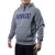 Buzo frisa hoodie "i know right" (gris y azul) - IKR 