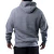 Buzo frisa hoodie "i know right" (gris y azul) - comprar online