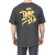 Remera oversize "3 estrellas" (negro jaspeado) - comprar online