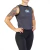 Long top "3 estrellas" (negro jaspeado) - IKR 
