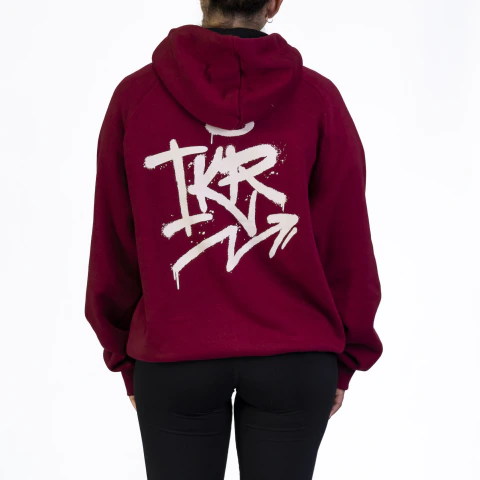 Buzo frisa hoodie "3 estrellas" (malbec)