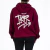 Buzo frisa hoodie "3 estrellas" (malbec)