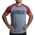 Remera combinada hombre "i know right" (gris y malbec)