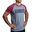 Remera combinada hombre "i know right" (gris y malbec) en internet