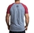 Remera combinada hombre "i know right" (gris y malbec) - comprar online