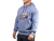 Buzo frisa hoodie hombre "snake" (celeste) - comprar online