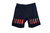 Bermuda hombre "i know right 2 '' (negro y rojo)