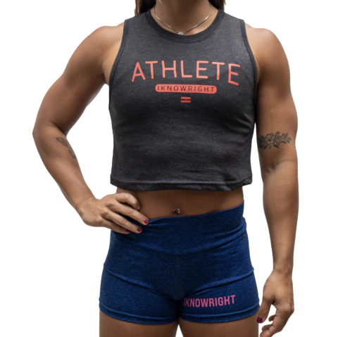 Top "ikr athlete 2" (negro y rojo)