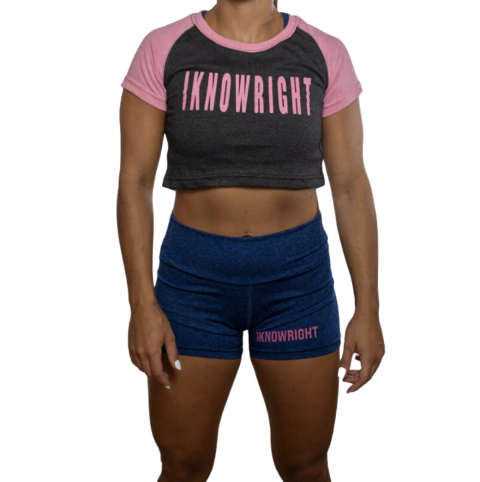 Pupera "i know right" (negro jaspeado y rosa)