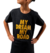 Remera mini atleta "mdmr" (negro jaspeado)