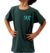 Remera mini atleta "skull" (verde)