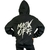 Imagen de Buzo frisa hoodie "mask off" (negro liso)