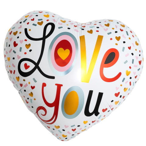 Globo Corazon Love You 45cm - Promo 50u - comprar online