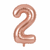 Globo Numero Rose Gold 100cm - tienda online