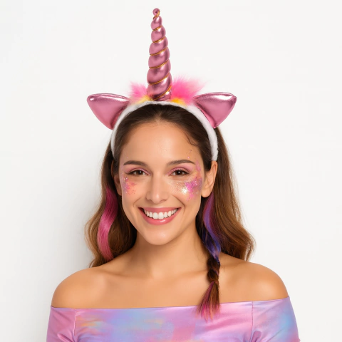 Vincha Unicornio Metalizada - Promo x 24 u. - comprar online