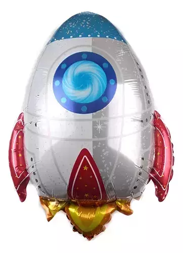 GLOBO ESPACIAL COHETE 44 CM - PROMO X 50 UN. - comprar online