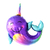GLOBO UNICORNIO MARINO 85cm - Promo x 50un.