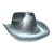 GORRO COWBOY LISO DORADO/PLATEADO - Promo x 6un. en internet